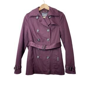 The Superdry Premium Jacket Co No 54 Trench Coat XS Purple Belted